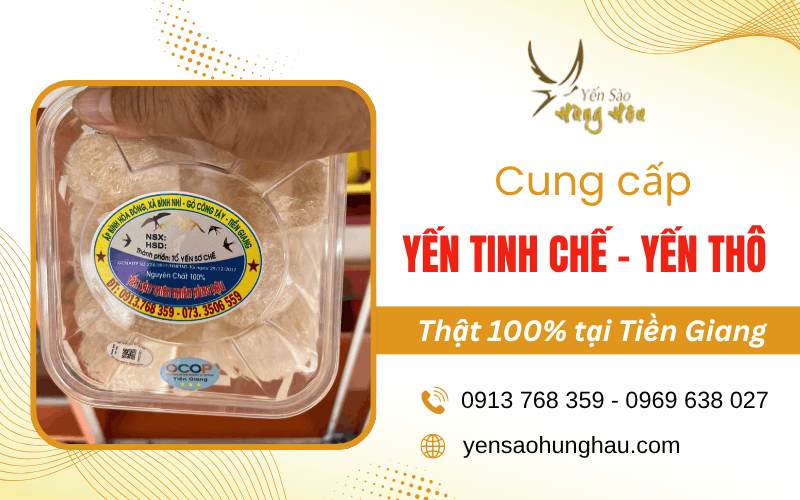 yến tinh chế tiền Giang